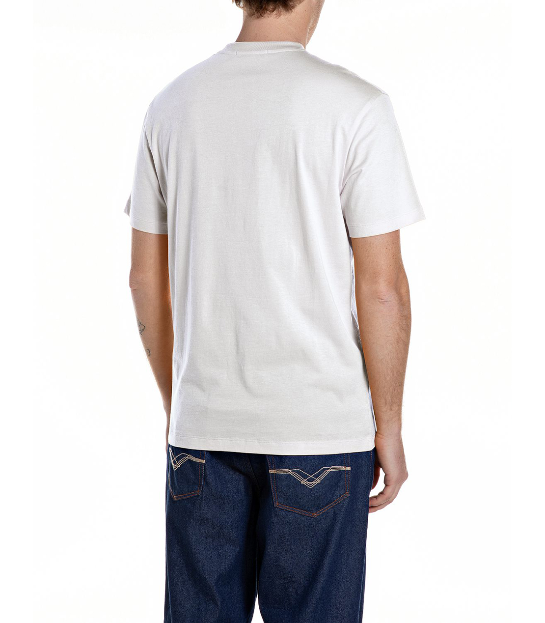 ベーシックジャージーレトロプリント ポケTシャツ 詳細画像 ホワイト 2